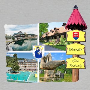 Vyšné Ružbachy - magnet rozcestník Slovakia