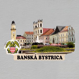 Banská Bystrica - magnet ořez s textem