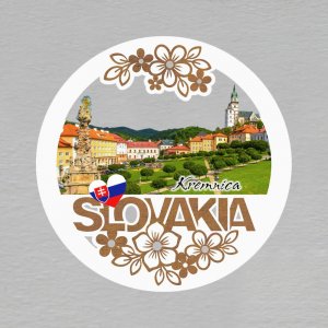 Kremnica - magnet kulatý Slovakia