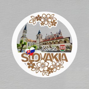 Levoča - magnet kulatý Slovakia