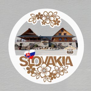 Zázrivá Salaš - magnet kulatý Slovakia