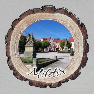 Miletín - magnet kůra kulatá