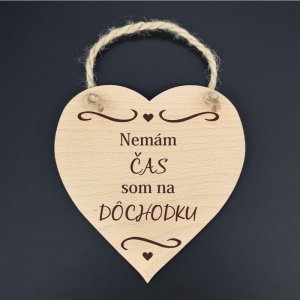 Nemám čas... - dekorace srdce