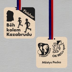 Běh kolem Kazabrudu - Finisher - medaile oboustranný potisk