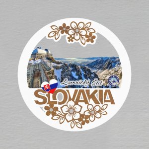 Vysoké Tatry - magnet kulatý Slovakia