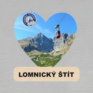 Vysoké Tatry - magnet srdce s textem