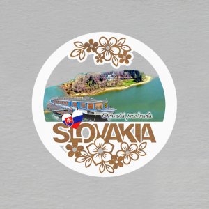 Oravská priehrada - magnet kulatý Slovakia