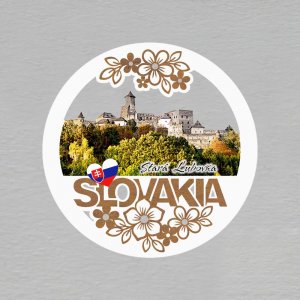 Stará Ľubovňa - Hrad - magnet kulatý Slovakia