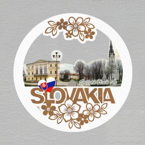 Spišská Nová Ves - magnet kulatý Slovakia