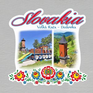 Vel'ká Rača - Dedovka - magnet Slovakia výšivka