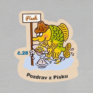 č. 28 Pozdrav z Písku - magnet