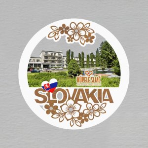 Kúpele Sliač - magnet kulatý Slovakia