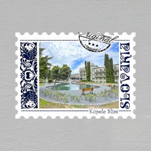 Kúpele Sliač - magnet známka Slovakia