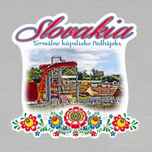 Termálne kúpalisko Podhájska - magnet Slovakia výšivka