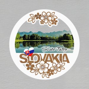 Vysoké Tatry - magnet kulatý Slovakia