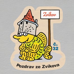 č. 32 Pozdrav ze Zvíkova - magnet