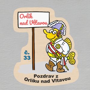 č. 33 Pozdrav z Orlíku nad Vltavou - magnet