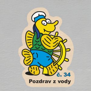 č. 34 Pozdrav z vody - magnet