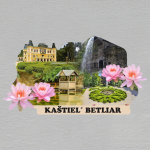 Kaštiel' Betliar - magnet ořez s textem