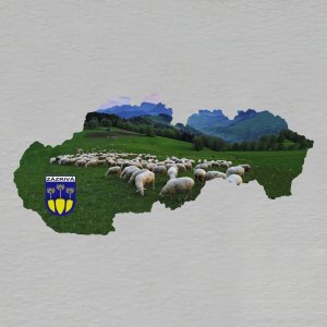 Zázrivá - magnet mapa SR