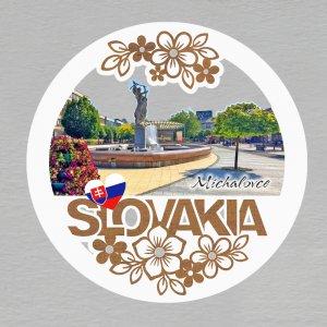 Michalovce - magnet kulatý Slovakia