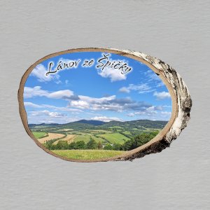 Lánov - Lánov ze Špičky - magnet bříza