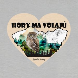 Vysoké Tatry - Hory ma volajú - sova - magnet srdce