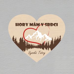 Vysoké Tatry - Hory mám v srdci - magnet srdce