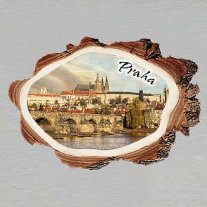 Praha - Hradčany - magnet kůra malá