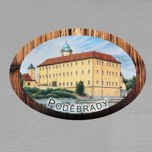 Poděbrady - Zámek - magnet ovál