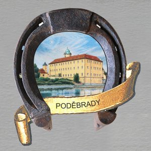 Poděbrady - Zámek - magnet podkova