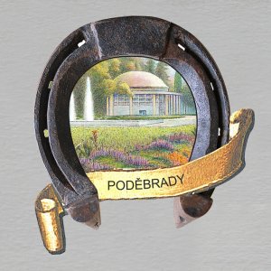 Poděbrady - Kolonáda - magnet podkova