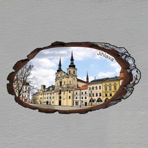 Jihlava - magnet kůra ovál