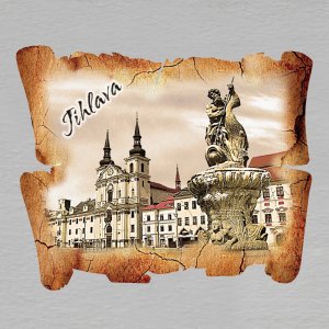 Jihlava 2 - magnet pergamen