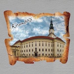 Kroměříž - Zámek 2 - magnet pergamen