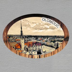 Olomouc - magnet ovál