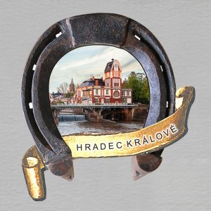 Hradec Králové - magnet podkova