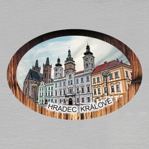 Hradec Králové - Náměstí - magnet ovál