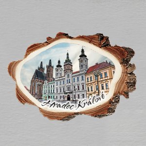 Hradec Králové - Náměstí - magnet kůra malá