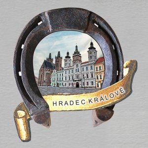 Hradec Králové - Náměstí - magnet podkova