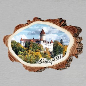 Konopiště - magnet kůra malá