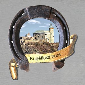 Kunětická hora - Hrad - magnet podkova