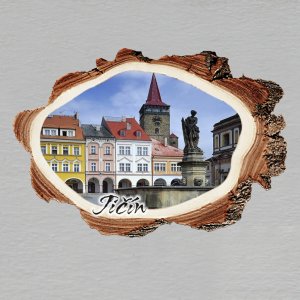 Jičín - Náměstí - magnet kůra malá