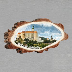 Mikulov - Zámek 1 - magnet kůra