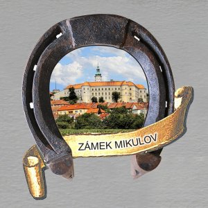 Mikulov - Zámek 2 - magnet podkova