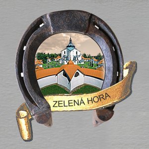 Zelená Hora - magnet podkova