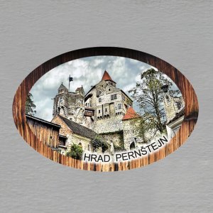 Pernštejn - Hrad - magnet kůra malá