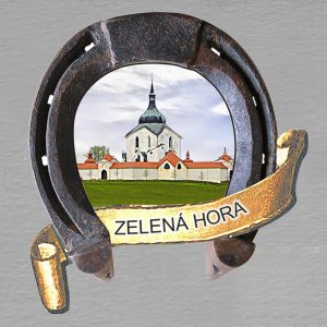 Zelená Hora - magnet podkova