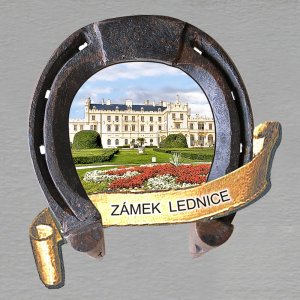 Lednice - zámek - magnet podkova