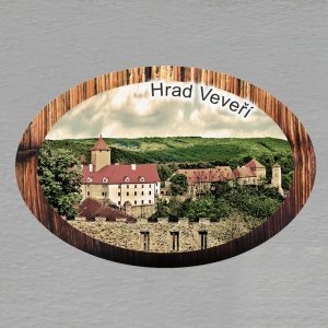 Veveří - Hrad - magnet ovál